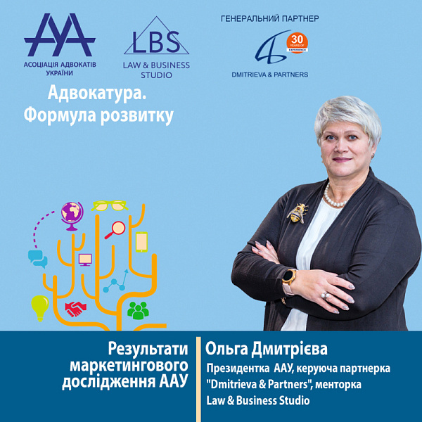 Раді представити вам спікерку 1 сесії форуму ААУ "Адвокатура. Формула розвитку" -  Дмитрієву Ольгу